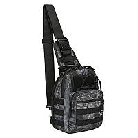 Рюкзак тактический на одно плечо AOKALI Outdoor A14 20L Black Typhon KU_22