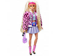 Лялька Barbie Extra Style Барбі Екстра Стильна Модниця Блондинка з косичками GYJ77, фото 5