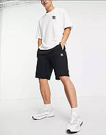 Мужской летний спортивный костюм Адидас ADIDAS Мужская белая футболка и черные шорты M
