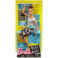 Лялька Барбі Йога Рухайся як Я Barbie Made to Move Шатенка FTG82, фото 2