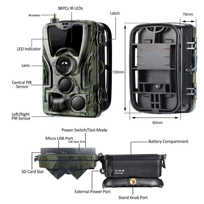 Фотоловушка MMS - охотничья GSM камера с SMS управлением Suntek HC-800M KU_22 - фото 4 - id-p1790192479