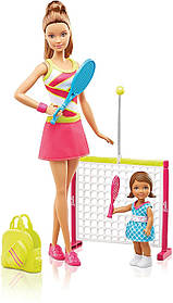 Ігровий набір Barbie Пофесії лялька Барбі Вчитель тенісу DVG15