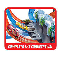 Трек Хот Hot Wheels Вилс Тройная Спираль Corkscrew Crash Track Set FTB65, фото 2