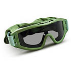 Тактичні окуляри 2E Hawk Army Green Anti-fog + сумка + 3 лінзи (2E-TGG-ARGN) (код 1420018)