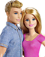 Набір ляльок Барбі і Кен блондини Barbie and Ken Blond DLH76, фото 4