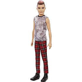Лялька Кен Модник Barbie Ken Fashionistas в картатих штанях №176 GVY29