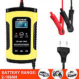 Імпульсний зарядний пристрій FOXSUR PULSE REPAIR CHARGER 12 V 6 A для акумуляторів (новлена версія), фото 3