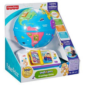 Интерактивная игрушка Fisher Price Умный глобус с технологией Smart Stages более 100 песен (рус.)