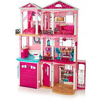 Кукольный Домик Barbie Dreamhouse Дом мечты Барби Малибу 3-х этажный с лифтом мебелью и бассейном FFY84