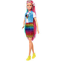 Лялька Барбі Веселковий леопард Barbie Leopard Rainbow Hair Mattel GRN81, фото 3