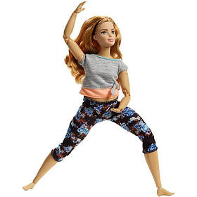 Лялька Барбі Barbie Made to Move Йога Рухайся як Я Пишна FTG84
