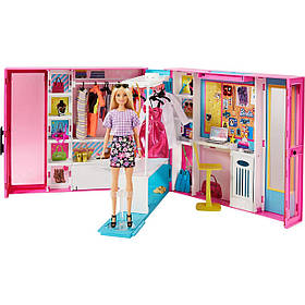 Ігровий набір Barbie Гардеробна кімната Шафа Мрії з лялькою Барбі та аксесуарами GBK10