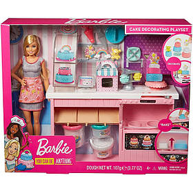 Ігровий набір Barbie Пекарня Кондитерська з лялькою Барбі та аксесуарами GFP59