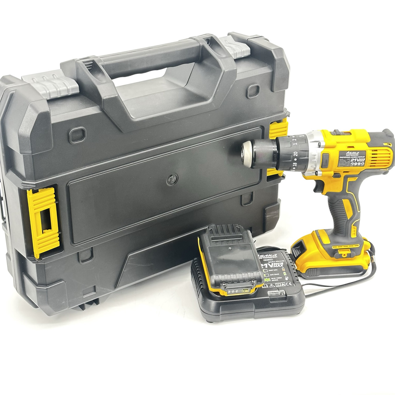 Шуруповерт акумуляторний ASAKA BX8017 (Функція удару)