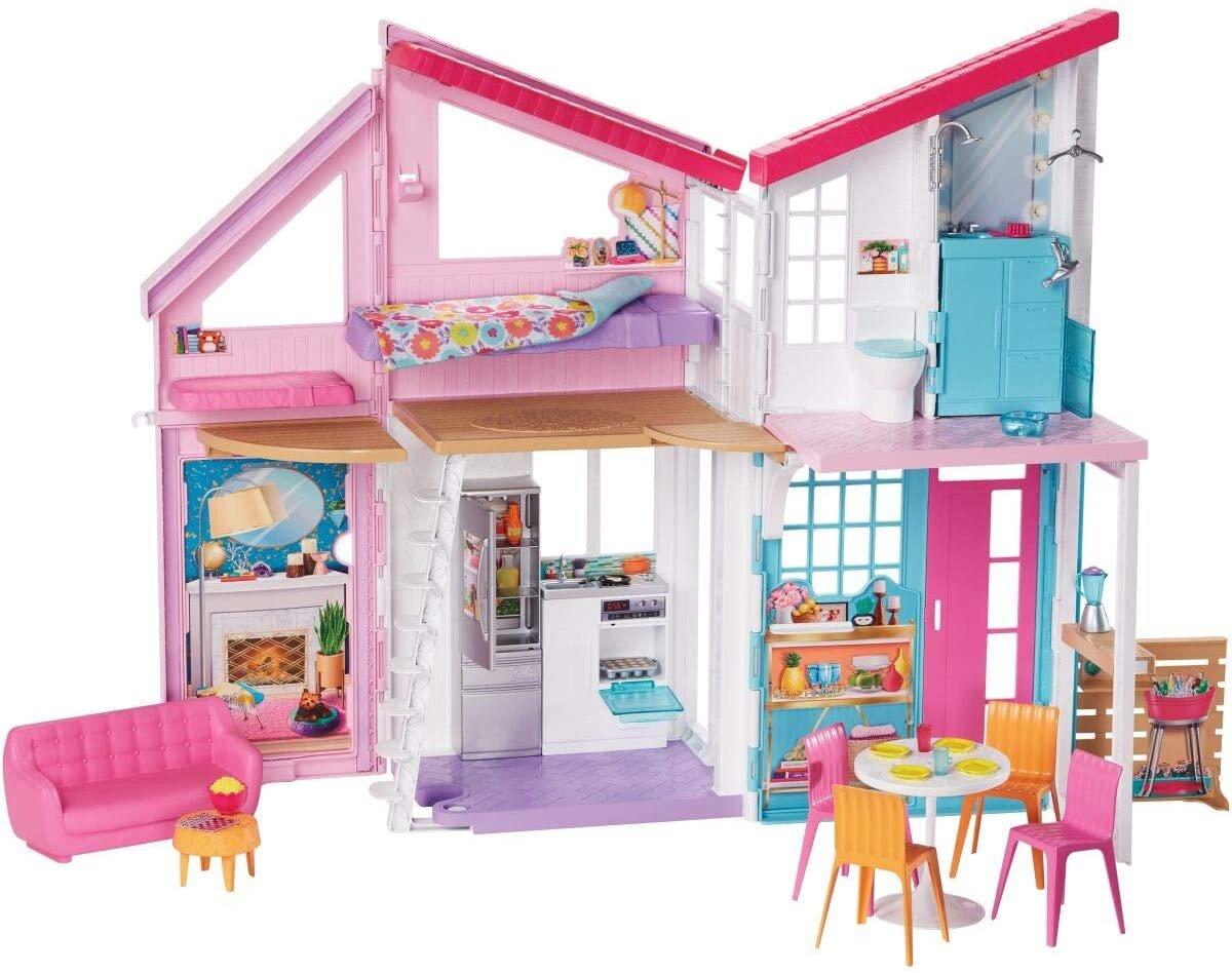 Будинок Мрії Барбі Малібу Двоповерховий на 6 кімнат з меблями - Barbie Malibu House FXG577