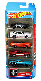 Подарунковий набір автомобілей Hot Wheels Ford Mustang 5-Pack 1806-HFV92