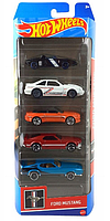 Подарунковий набір автомобілей Hot Wheels Ford Mustang 5-Pack 1806-HFV92, фото 2