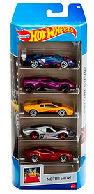 Подарунковий набір автомобілей Hot Wheels Motor Show 5-Pack 1806-HLY63