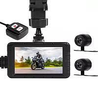 Видеорегистратор для мотоцикла на 2 камеры с пультом управления FHD SE100, HD 720P KU_22