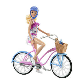 Ігровий набір Barbie Лялька Барбі на велосипеді HBY28