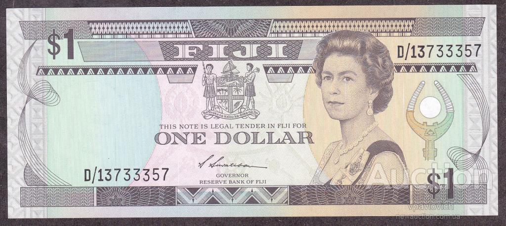 Фіджі/Fiji 1 Dollar 1988-93г. UNC No601, фото 1