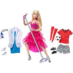 Кукла Барби Подвижная артикуляция 22 точки c набором одежды/ Barbie Made to Move Doll with Fashion Accessories