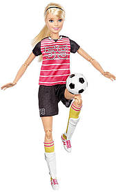 Лялька Barbie Made to Move Рухайся як Я Футболістка Блондинка DVF69