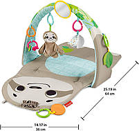 Розвиваючий килимок Fisher Price лінивець GNB52, фото 4