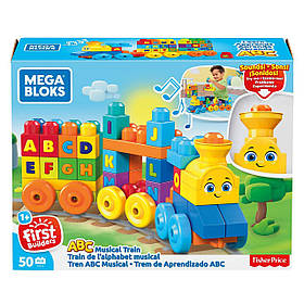 Конструктор Mega Bloks First Builders Поїзд Алфавіт 50 деталей FWK22