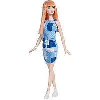 Кукла Барби Модница Barbie Fashionistas 60 Джинсовый пэчворк Высокая Рыжая DYY90