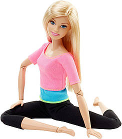 Лялька Барбі Йога Рухайся як Я Блондинка Barbie Made to Move DHL82