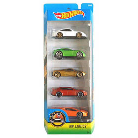 Набор машинок Hot Wheels 5-Pack Exotics