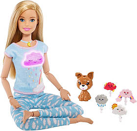 Лялька Barbie Барбі Дихай зі мною Медитація Йога зі світловими і звуковими ефектами GNK01