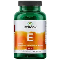 Натуральный Витамин Е 400 МЕ 250 кап Swanson Vitamin E 400 IU