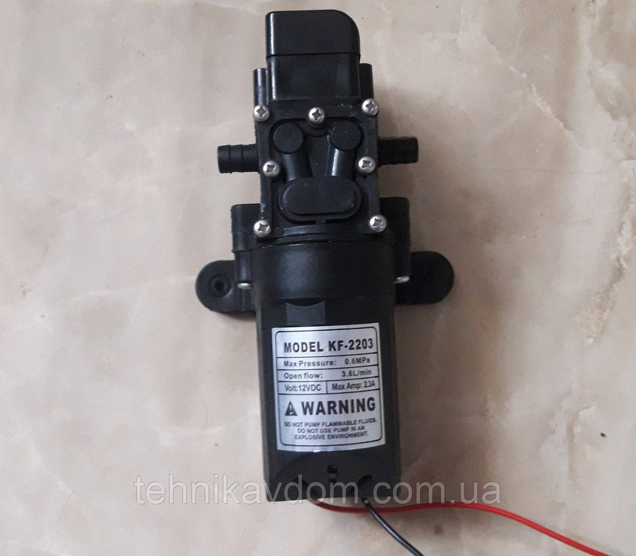 Насос для акумуляторного обприскувача з датчиком тиску 2203, фото 1