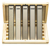 Алмазные камни для заточки, набор "KorunD ALM-5V3" (#150, #400, #600, #1000, #2500 GRIT)