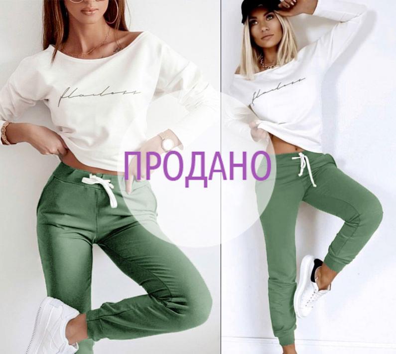 Молодіжний костюм прогулянковий "Junior" оливковий 46-48 | Розпродаж моделі