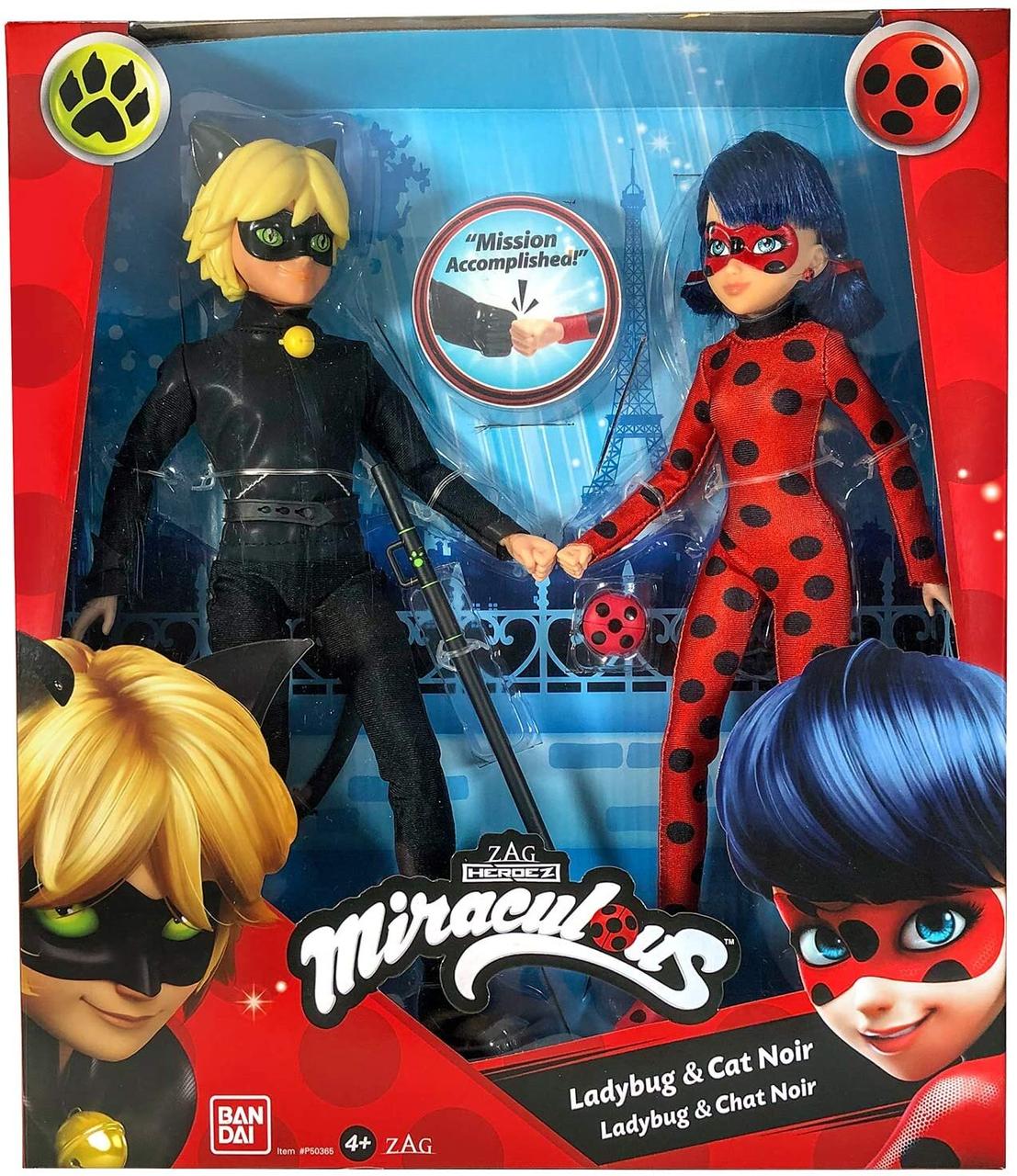 Набір ляльок Miraculous Леді Баг і Супер Кіт Нуар - LadyBug and Cat Noir 50365