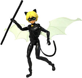 Лялька-хлопчик Супер Кіт Нуар "Леді Баг і Супер Кіт" 13 см - Miraculous Cat Noir 50403