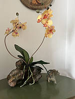 Креативна зелена штучна рослина орхідея Фаленопсис