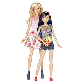 Набір ляльок Barbie Барбі і Скіппер в 3D окулярах "Барбі та її сестри" DWJ65