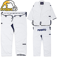 Кимоно для джиу-джитсу мужское Manto "Rise" Bjj GI White