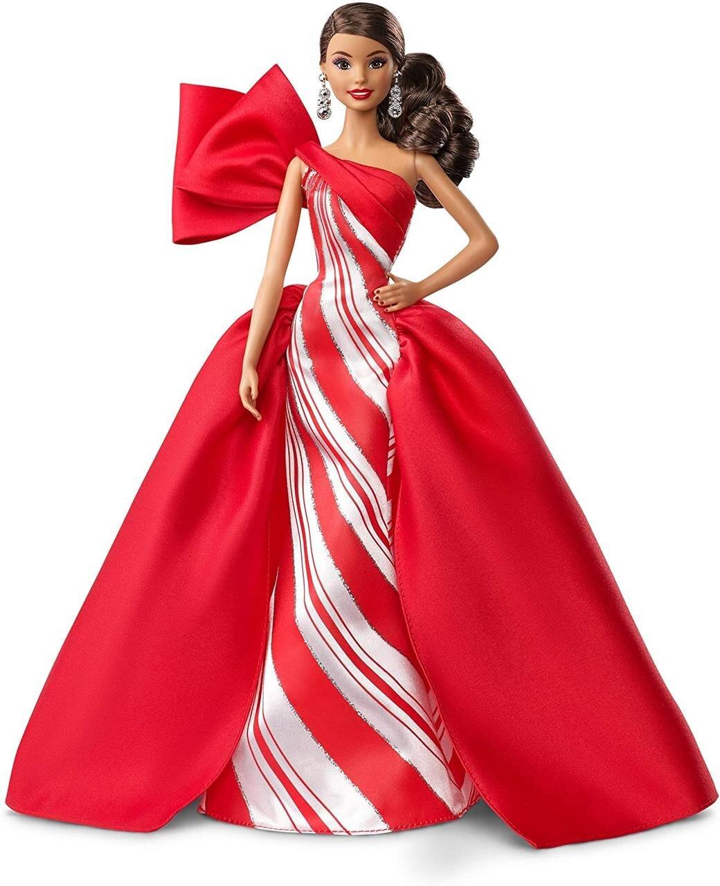 Колекційна лялька Барбі Святкова - 2019 Holiday Barbie Брюнетка FXF03