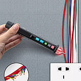 Безконтактний індикатор, детектор напруги ANENG VD409B (AC 50/60Hz 12-1000В, світлова, звукова індикація), фото 4