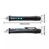 Безконтактний індикатор, детектор напруги ANENG VD409B (AC 50/60Hz 12-1000В, світлова, звукова індикація), фото 8