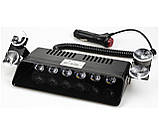 Стробоскоп ЧЕРВОНО-СИНІЙ на лобове скло "LED FLASH LIGHT S9", проблисковий маячок салон авто (ЯРКИЙ 30W), фото 3