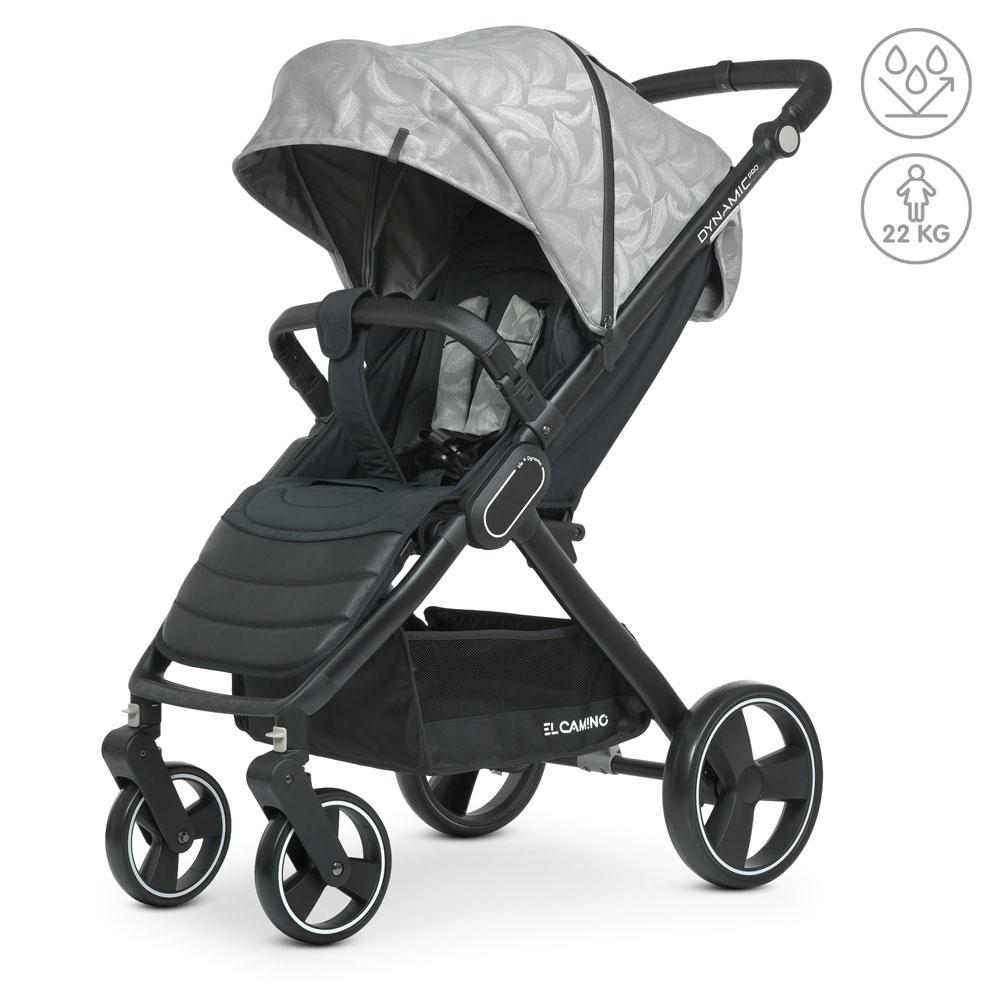 Коляска прогулянкова El Camino ME 1053B DYNAMIC PRO Special Special Light Gray книжка алюмінієва рама колеса EVA