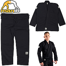 Кімоно для джиу-джитсу чоловіче MANTO Base 2.0 BJJ Gi Black Silver