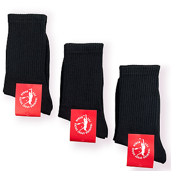 Шкарпетки жіночі демісезонні бавовна високі Training Sport, розмір 36-39, чорні, 08863