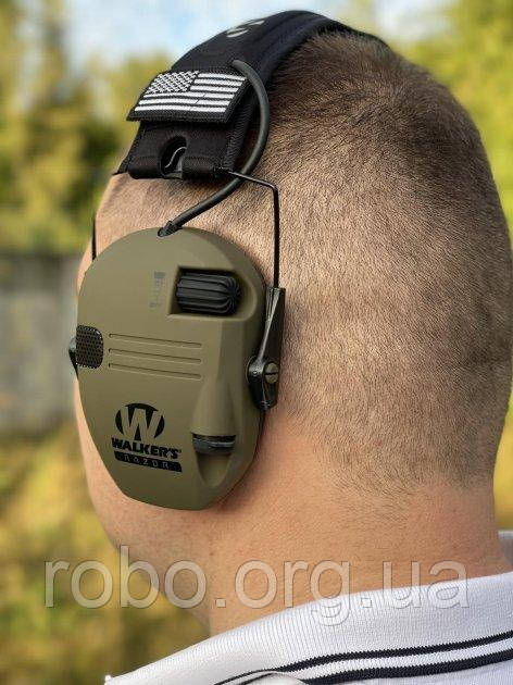 Тактичні Навушники Активні Військові на шолом для Стрільби walkers razor с шумоподавлением захисні